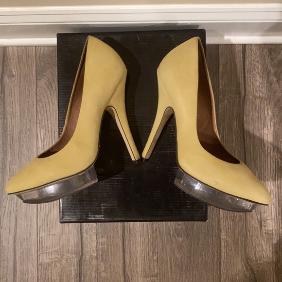 ASOS Suede Perspex Platform court shoe - Picture 5 of 9